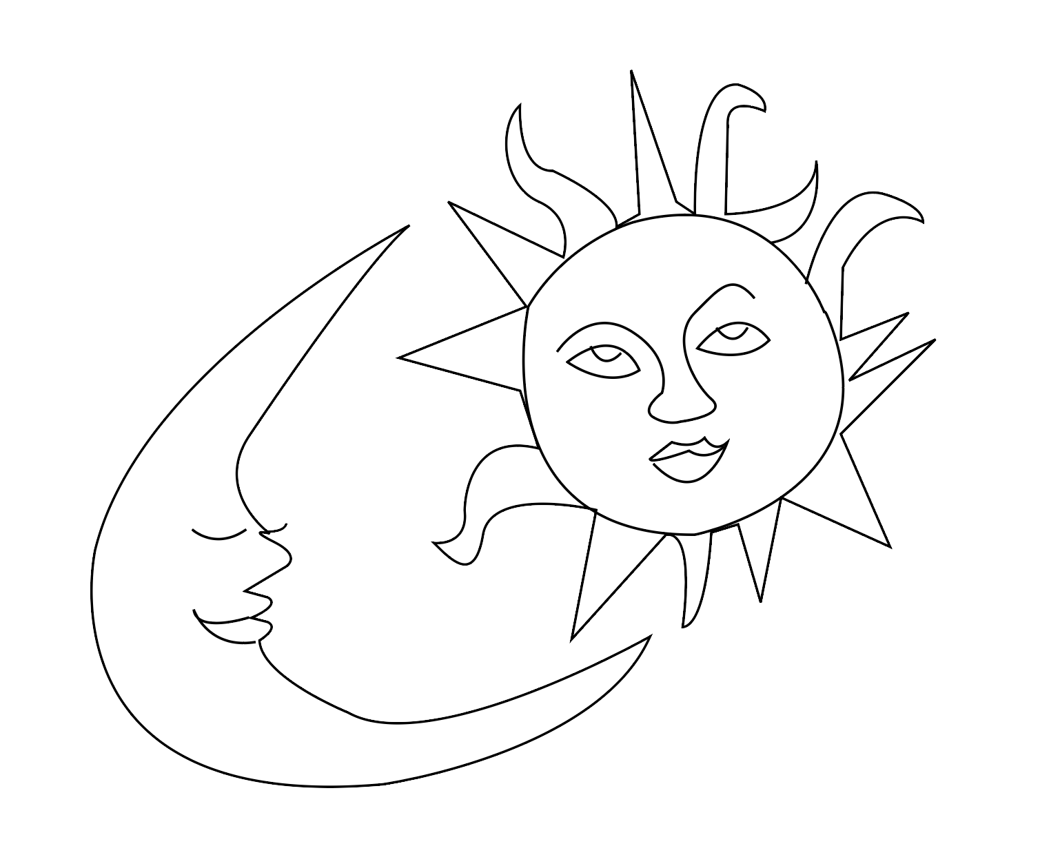 Sonne Mond Sterne